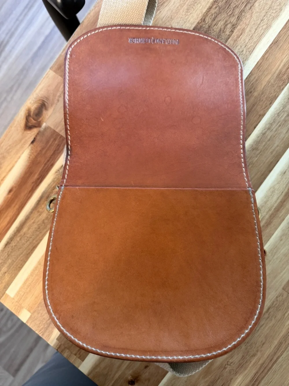 Portland Leather Saddle Crossbody Bag - Picture 12 of 15